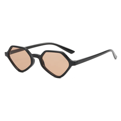 Women's Geometric Design Sunglasses with Mirrored Lenses Bowlift