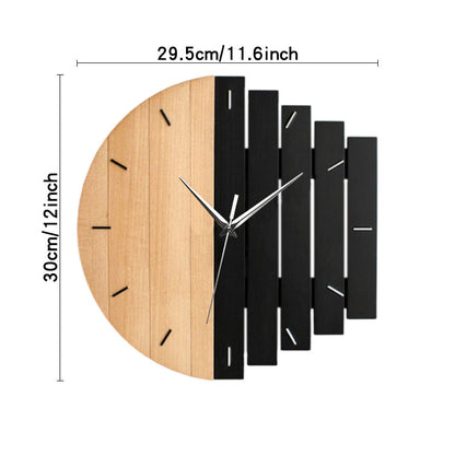 BowLift | Unique Wooden Analog Silent Wall Clock