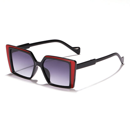 Women elegant square sunglasses with mirrored lenses Bowlift