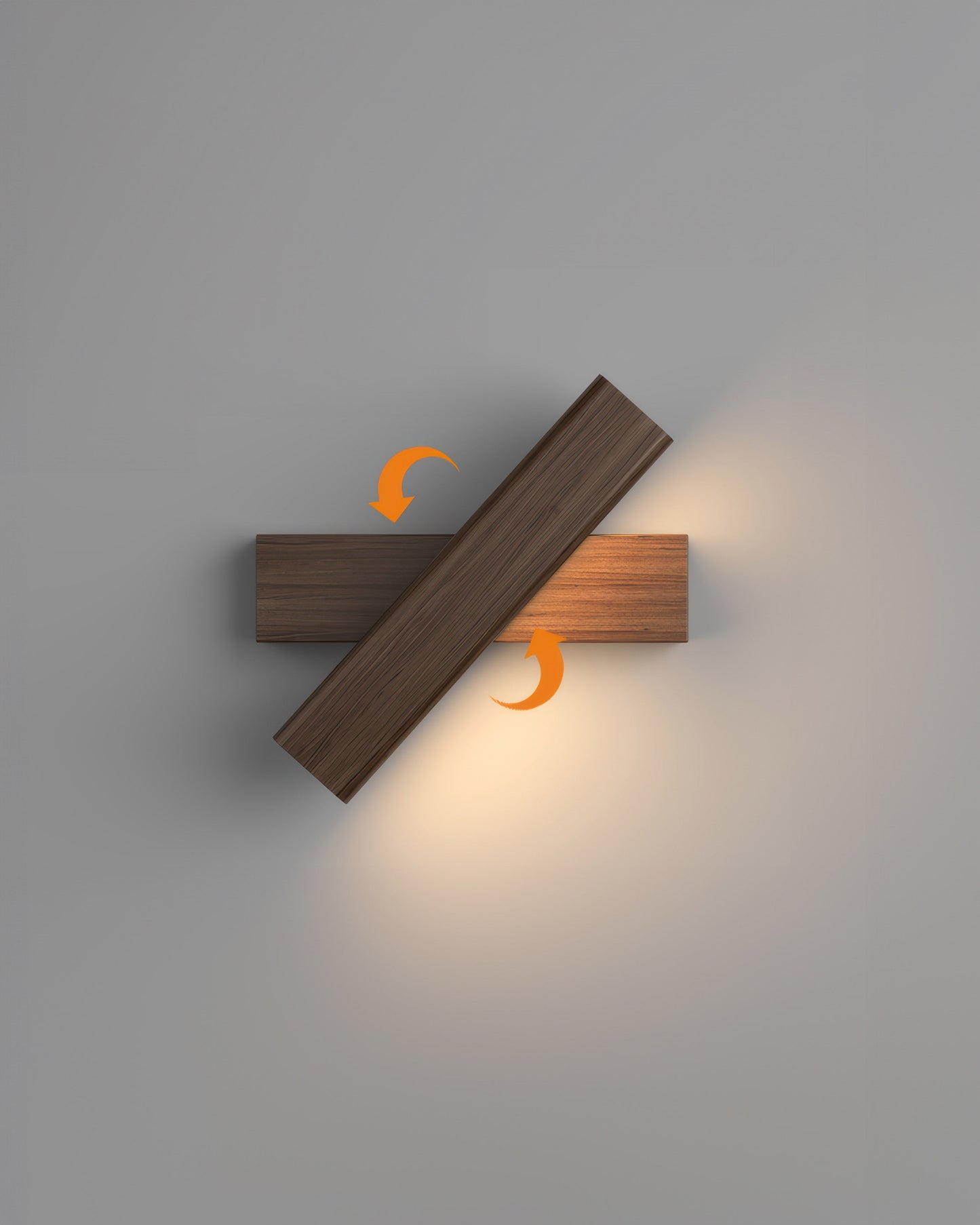 LZINA™ | Rotatable wall lamp with Nordic wood grain