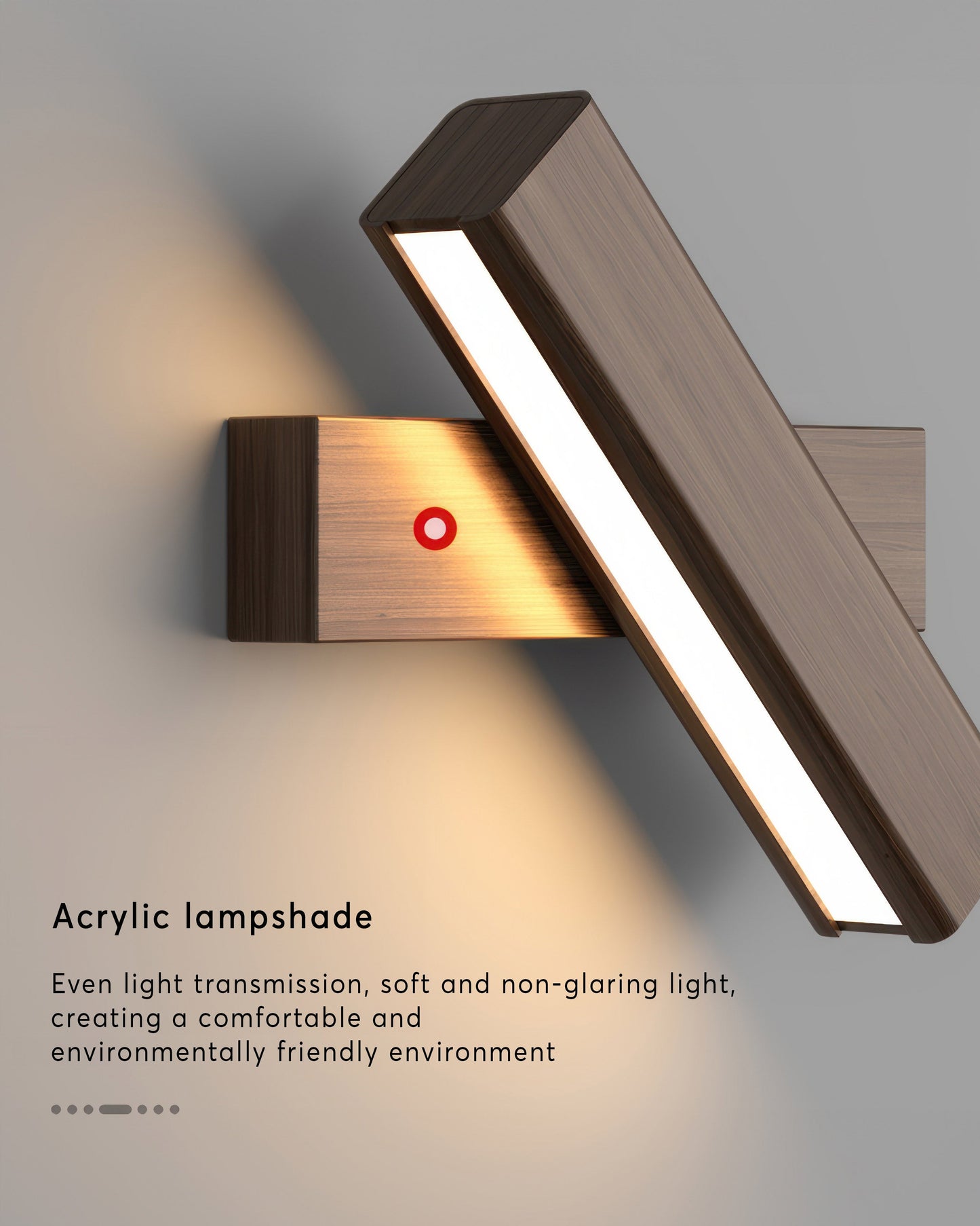 LZINA™ | Rotatable wall lamp with Nordic wood grain