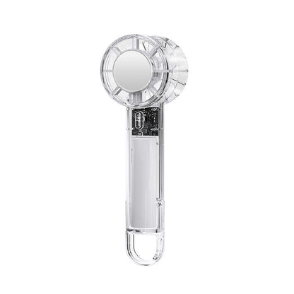 Ladies Portable Hand Fan with Integrated Mirror Bowlift