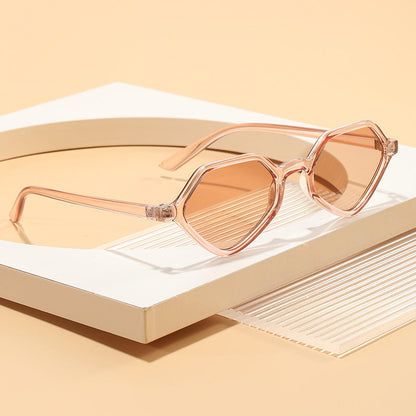 Women's Geometric Design Sunglasses with Mirrored Lenses Bowlift