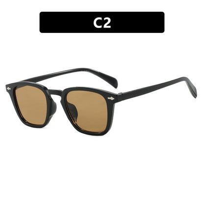 Women’s modern square sunglasses with mirrored UV protection Bowlift