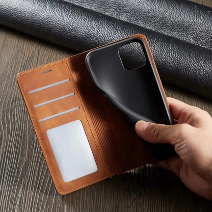 LZINA™ | Phone Case Leather Magnetic Shockproof Slim Cover
