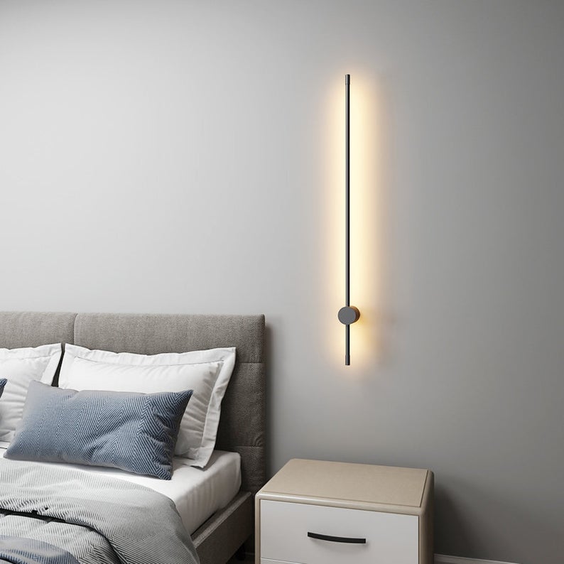 BowLift Urban Modern Minimalist LED Linear Wall Sconce — Sleek, Energy-Efficient Ambient Lighting