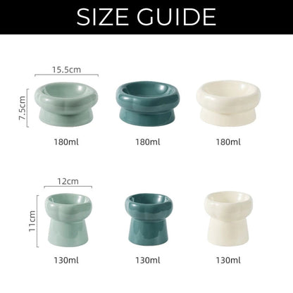 BowLift | Luna Ceramic Elevated Cat Bowls
