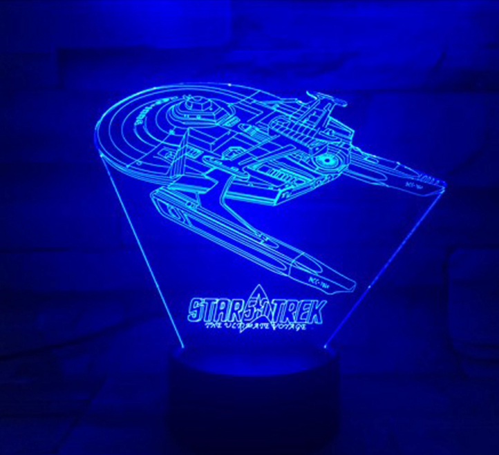 BowLift Star Trek 3D Optical Illusion Lamp — Bring the Star Trek Universe to Life