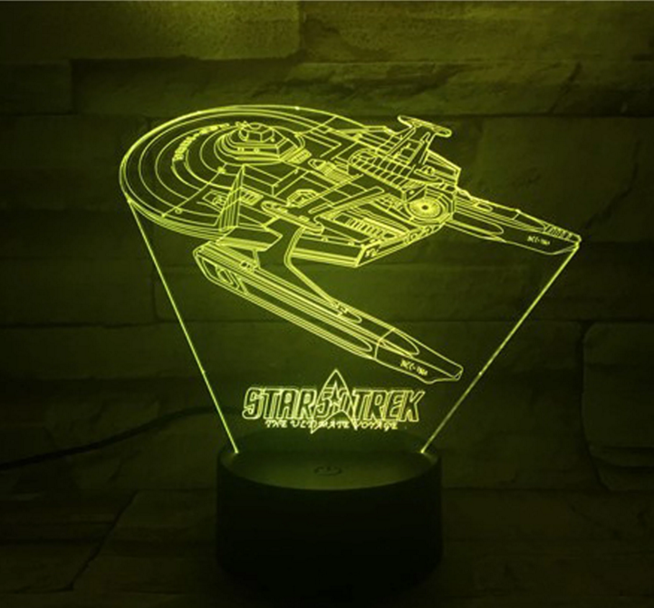 BowLift Star Trek 3D Optical Illusion Lamp — Bring the Star Trek Universe to Life