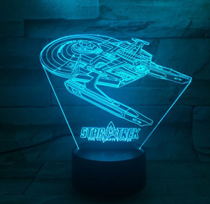 BowLift Star Trek 3D Optical Illusion Lamp — Bring the Star Trek Universe to Life