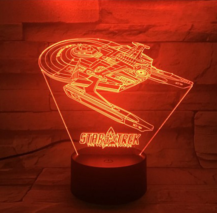 BowLift Star Trek 3D Optical Illusion Lamp — Bring the Star Trek Universe to Life
