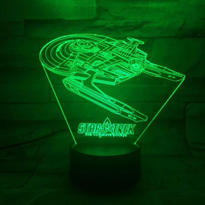 BowLift Star Trek 3D Optical Illusion Lamp — Bring the Star Trek Universe to Life