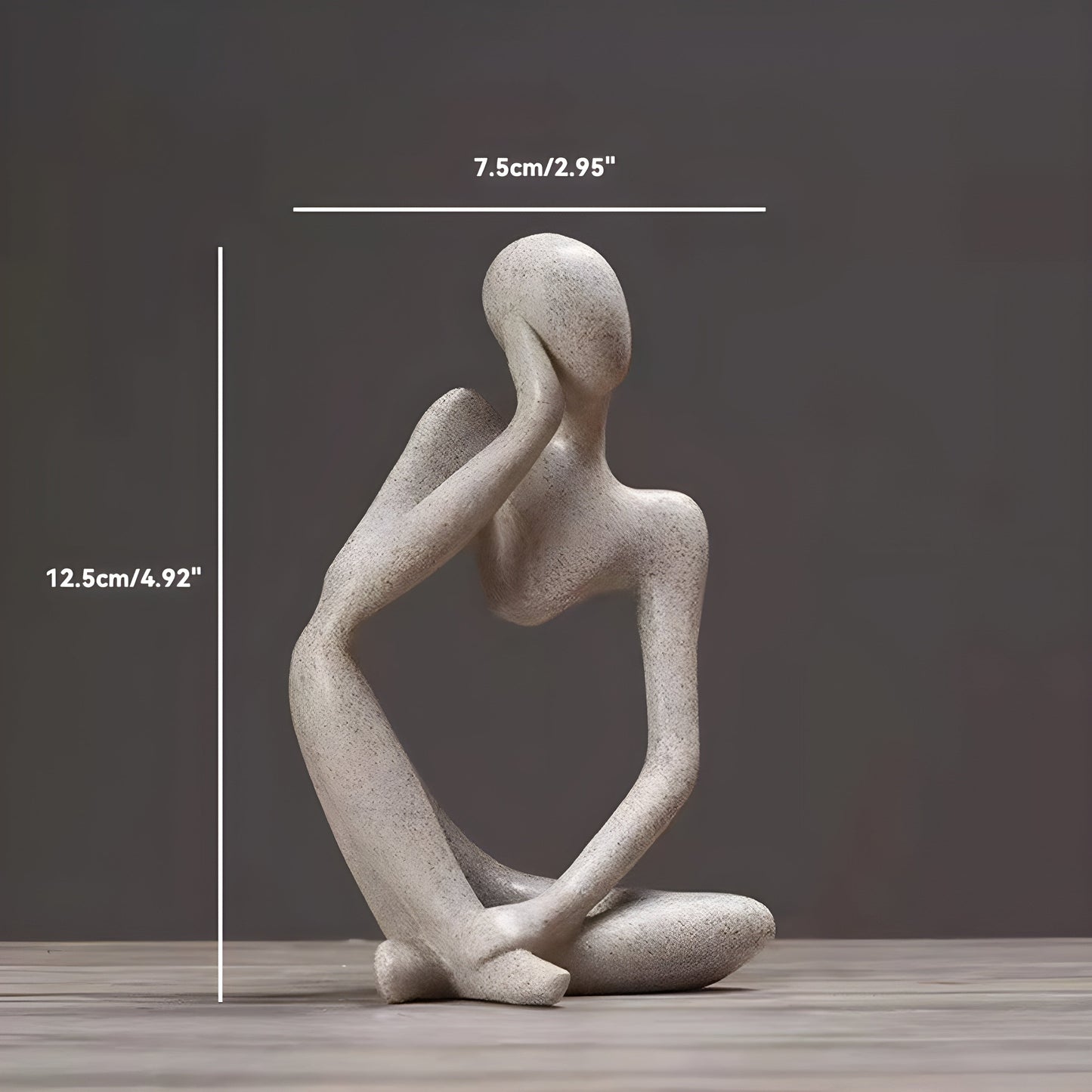 LZINA™ | Abstract Thinker Sculpture Home Decor