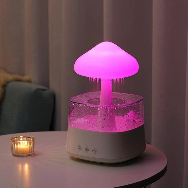 BowLift Mushroom Cloud Rain Diffuser & Soothing Humidifier by Atumis