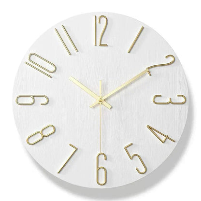 BowLift | Frameless Wall Clock Made of Wood – Nordic Minimalist Silent Clock for Modern Home Decor
