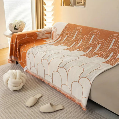 BowLift | Rainbow Arches Chenille Sofa Cover