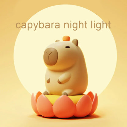 BowLift Capybara Light – Adorable Rechargeable Silicone Night Light with 800mAh Battery