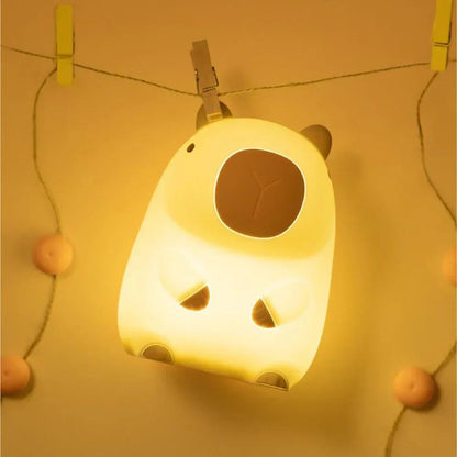 BowLift Capybara Light – Adorable Rechargeable Silicone Night Light with 800mAh Battery