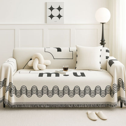 BowLift | Ripple Curve Line Flow Sofa Cover