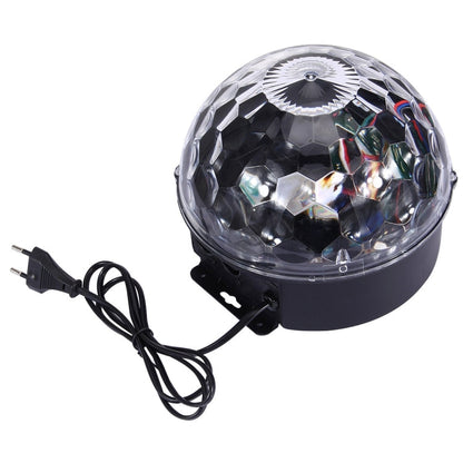 BowLift Digital LED RGB Crystal Ball Stage Light – DMX Effect, Multi-Color Pattern Lighting for Parties, Disco, DJ Booth & Bar