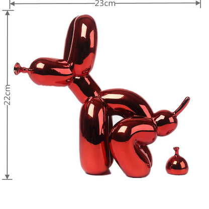 LZINA™ | Balloon Dog Sculpture, Balloon Art Statue, Mini Collectible Figurine, Home Decoration, Resin Figure, Desk Accessories, Room Decoration