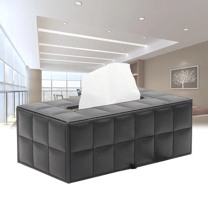 BowLift | Modern Tissue Box Holder Square, Napkin Holder Pump Paper Case Dispenser, Facial Tissue Box Cover for Home Bathroom Office Desk