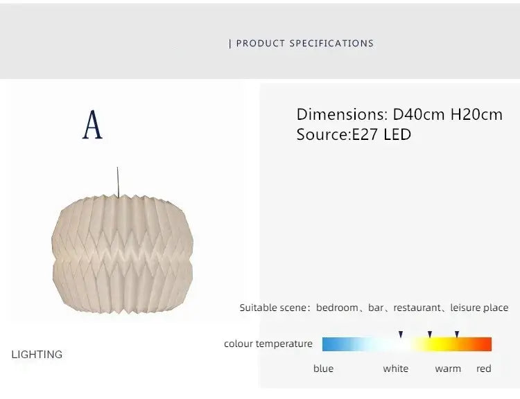 BowLift | Exquisite Origami-Inspired Paper Lantern for Elegant Ambiance