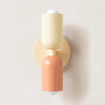 BowLift Nordic LED Wall Lamp - Modern Minimalist Cream Double-Head Wall Light for Living Room, Bedroom, and Study – Indoor Decoration Fixture