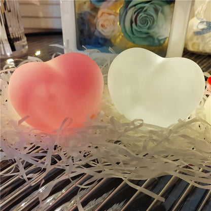 LZINA™ | Heart LED Lamp | 3D Night Light & Decor | Romantic & Creative | Gift for Wedding, Birthday & Christmas