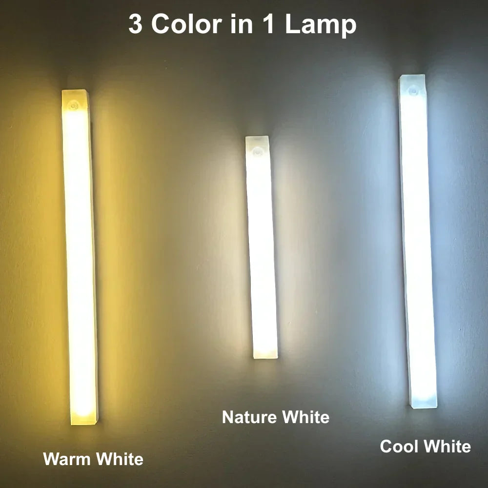 BowLift Motion-Sensor LED Night Light — USB-Rechargeable Wireless Lamp for Safe, Hands-Free Illumination