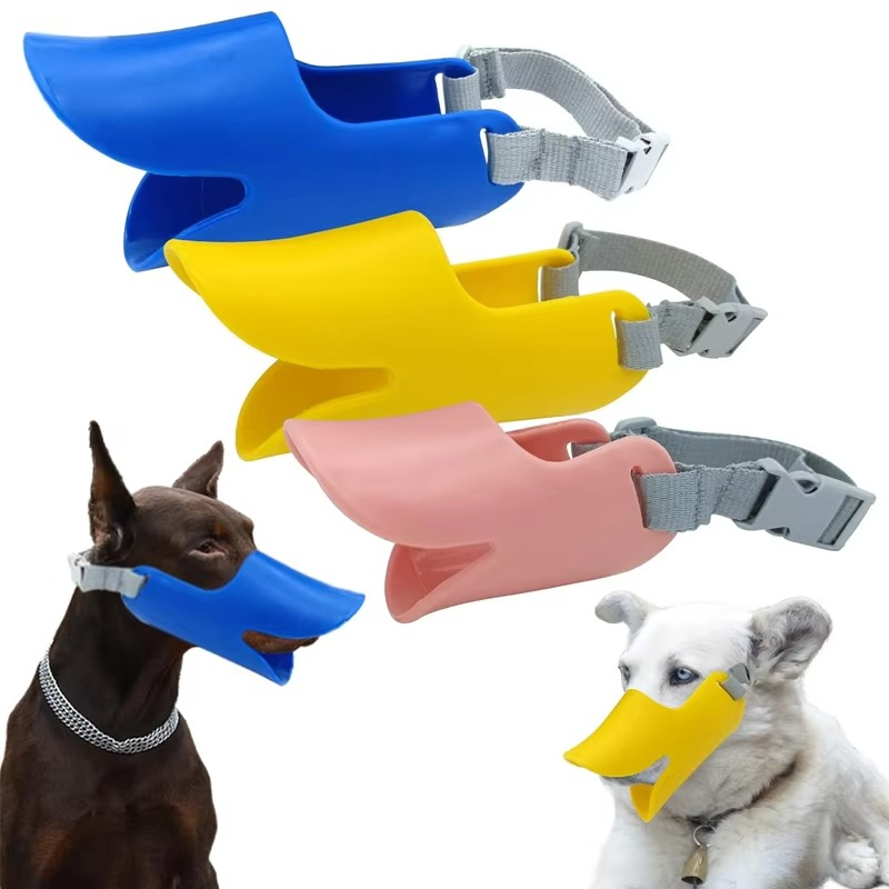 LZINA™ | Adjustable Silicone Duckbill Dog Muzzle for Small and Large Dogs