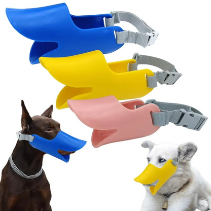 LZINA™ | Adjustable Silicone Duckbill Dog Muzzle for Small and Large Dogs
