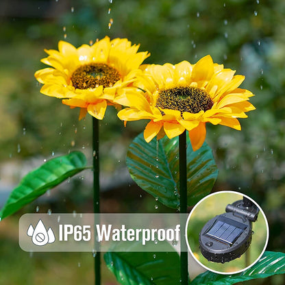 LZINA™ | Solar-Sunflowers: Waterproof Garden Joy