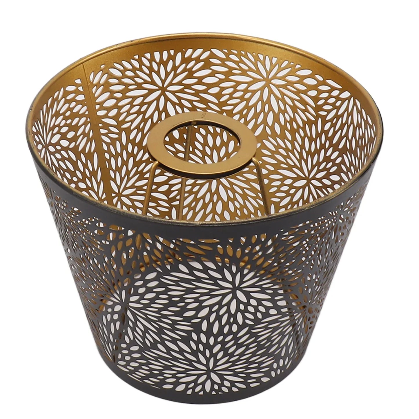 BowLift | Metal lampshade with gold pattern