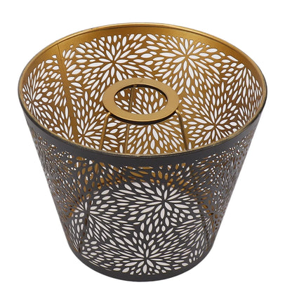 BowLift | Metal lampshade with gold pattern