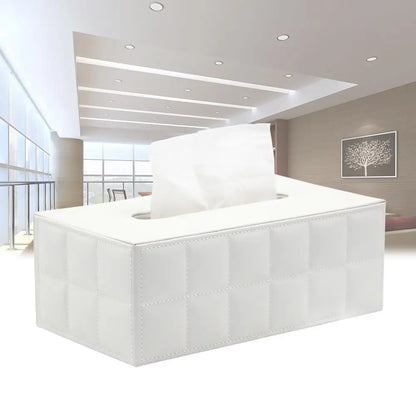 BowLift | Modern Tissue Box Holder Square, Napkin Holder Pump Paper Case Dispenser, Facial Tissue Box Cover for Home Bathroom Office Desk