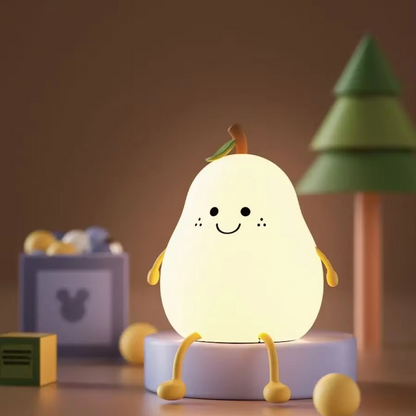 LZINA™ | Super Soft Touch-Controlled Multicolor Silicone Pear Night Light