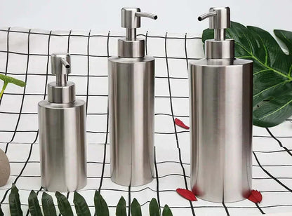 BowLift | Elegant Stainless Steel Hand Pump Soap Dispenser 250ml/350ml/550ml