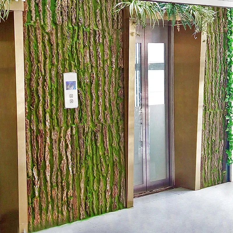 LZINA™ | DIY Wall Decoration Green Plant Bark
