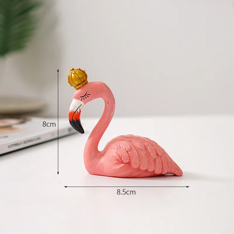 LZINA™ | Nordic Flamingo Figurine Figure Statue Sculpture Living Room Office Wedding Party Ornaments Home Decor Decoration Accessories