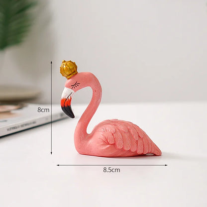 LZINA™ | Nordic Flamingo Figurine Figure Statue Sculpture Living Room Office Wedding Party Ornaments Home Decor Decoration Accessories