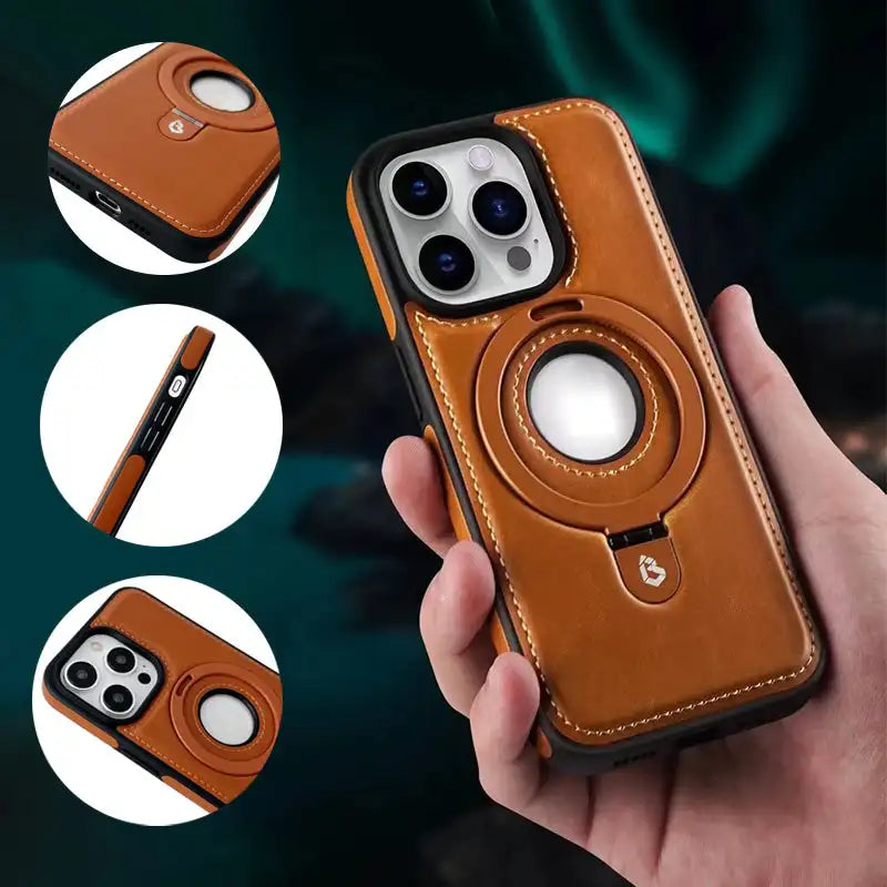 LZINA™ | Magnetic iPhone case with invisible ring holder