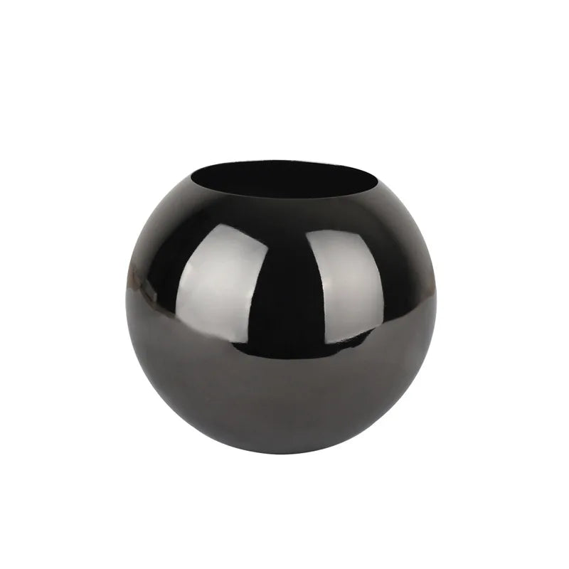 LZINA™ | Stainless Steel Vase in Nordic Style Desktop Flower Pot BeFlower Pots Gold Black Rose Gold Classic Home Decoration
