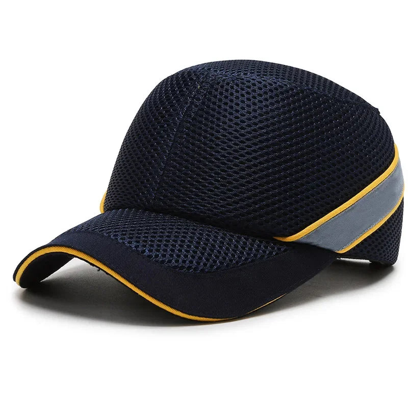 LZINA™ | Red Safety Bump Cap - Helmet with hard ABS inner core for head protection at home, work, and factory