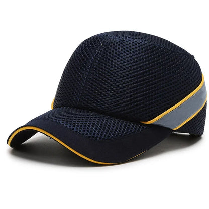 LZINA™ | Red Safety Bump Cap - Helmet with hard ABS inner core for head protection at home, work, and factory