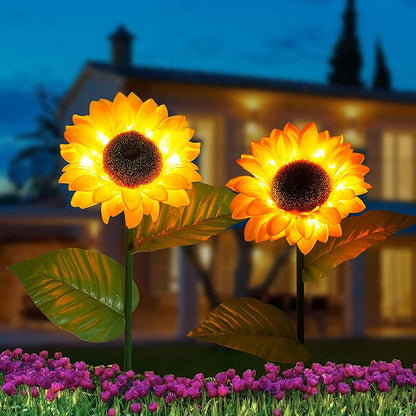 LZINA™ | Solar-Sunflowers: Waterproof Garden Joy