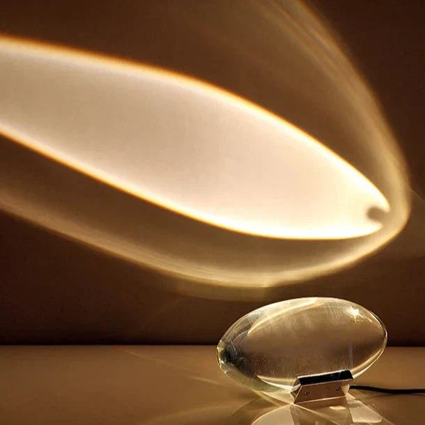 BowLift Crystal Sunset Sky Table Lamp - Elegant Glass Accent Lighting
