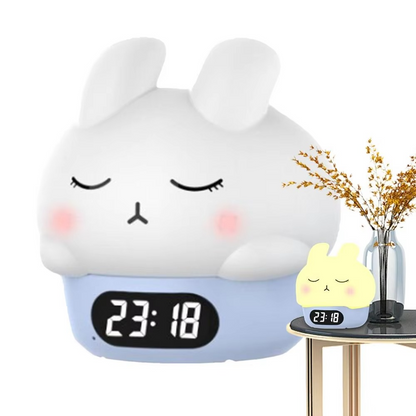 LZINA™ | Bunny Digital Alarm Clock with Sleep Trainer and Night Light