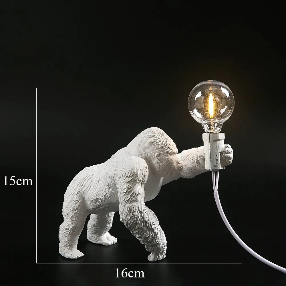 BowLift Angry Gorilla Table Lamp - Bold, Playful Night Light for Your Desk