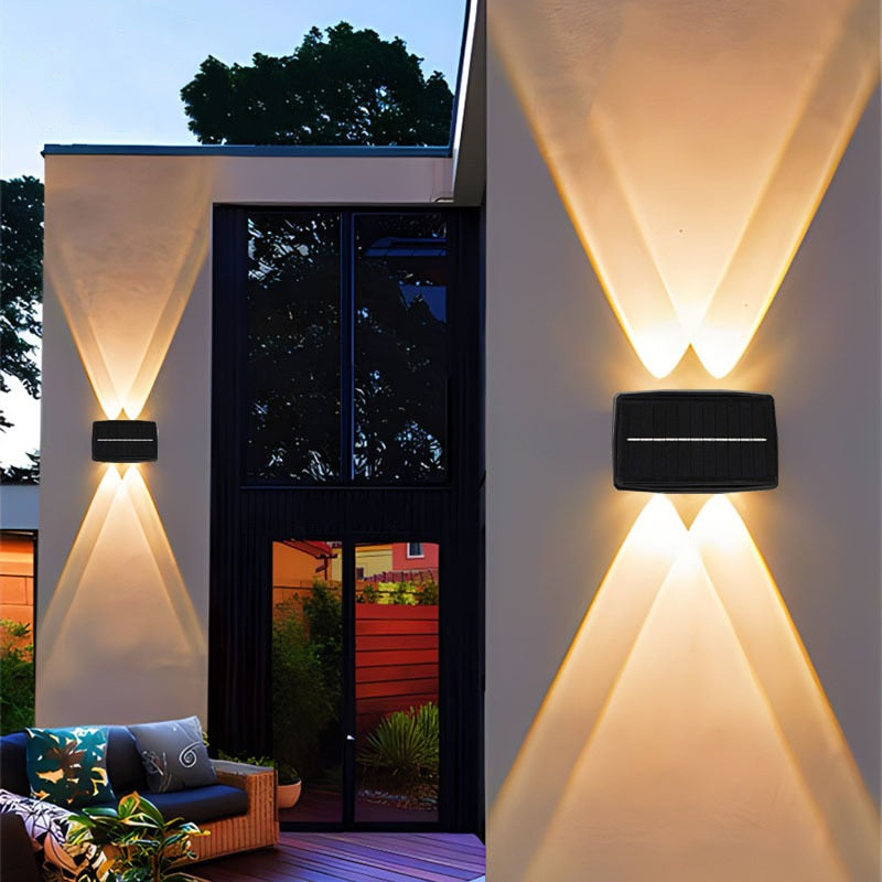 LZINA™ | Solar LED Up/Down Outdoor Wall Light Waterproof